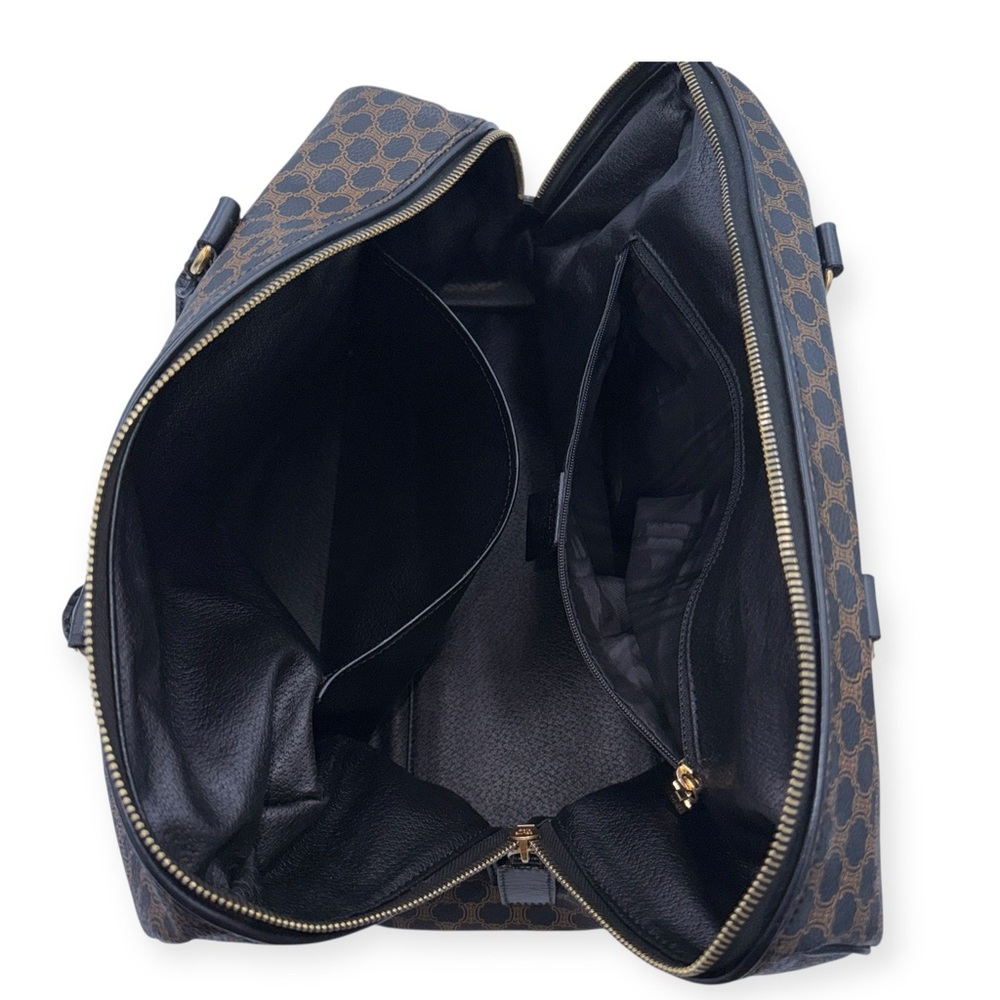 Celine Vintage Macadam Boston Bag Triomphe Canvas - Picture 13 of 14